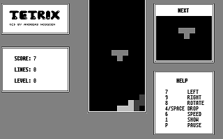 Tetrix atari screenshot